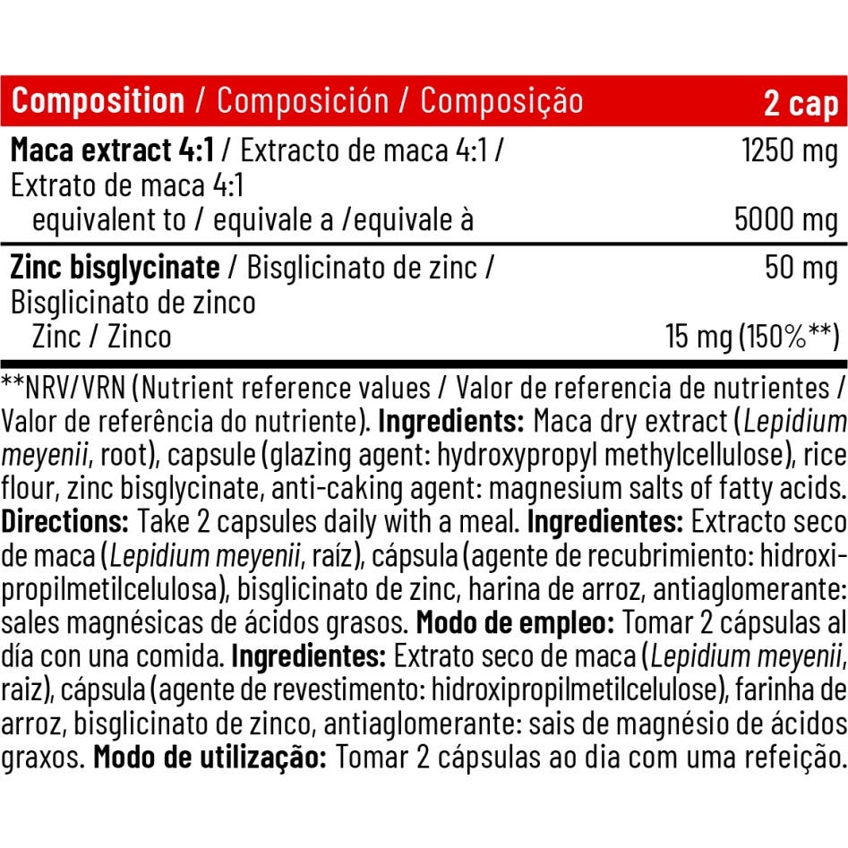 DMI Nutrition Maca 5000 Testosterone Booster 60caps
