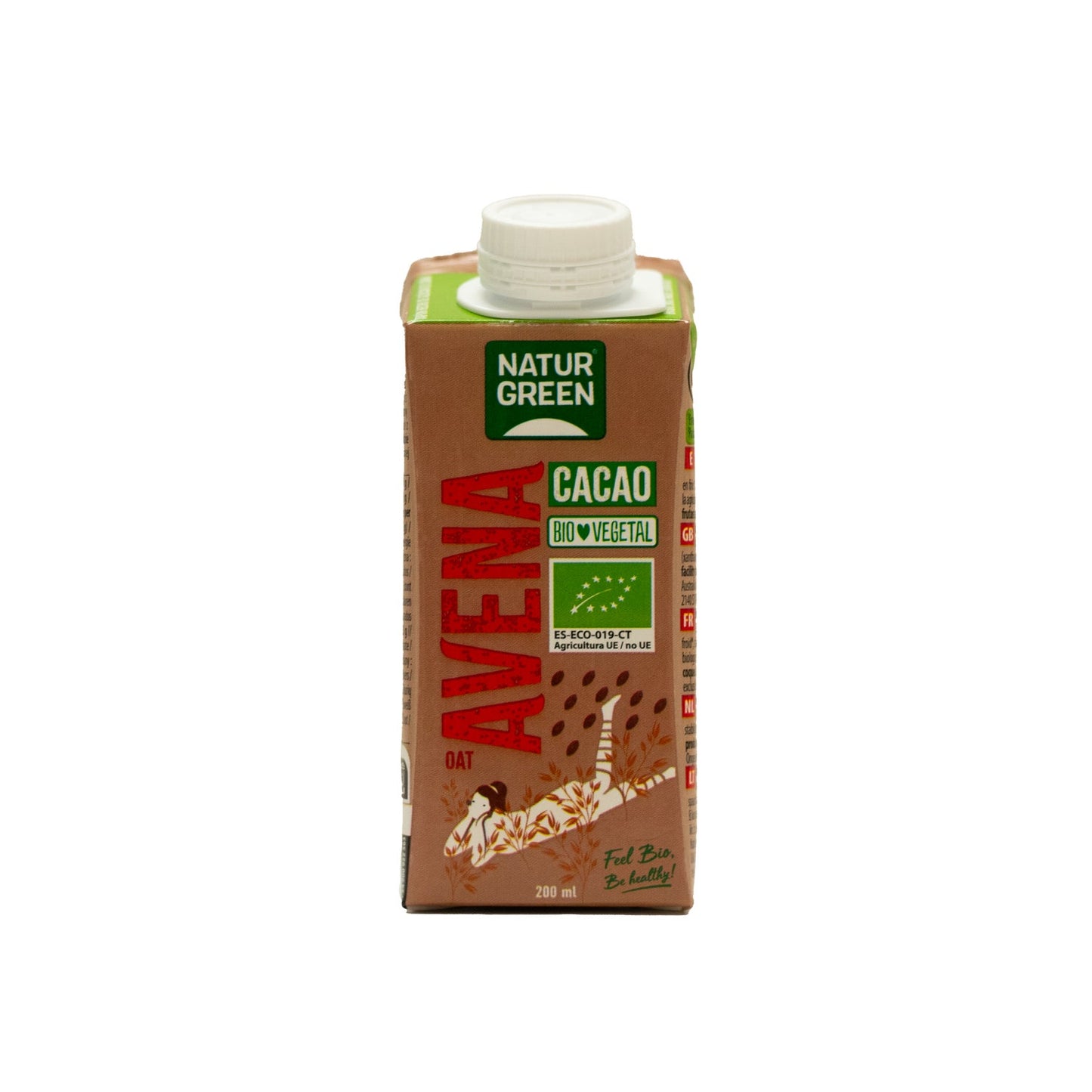 Naturgreen Bebida Ecológica de Avena y Cacao 200ml