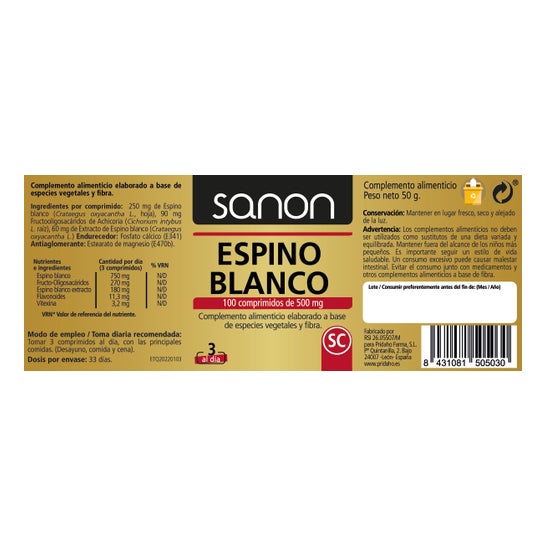 Sanon Espino Blanco 100comp