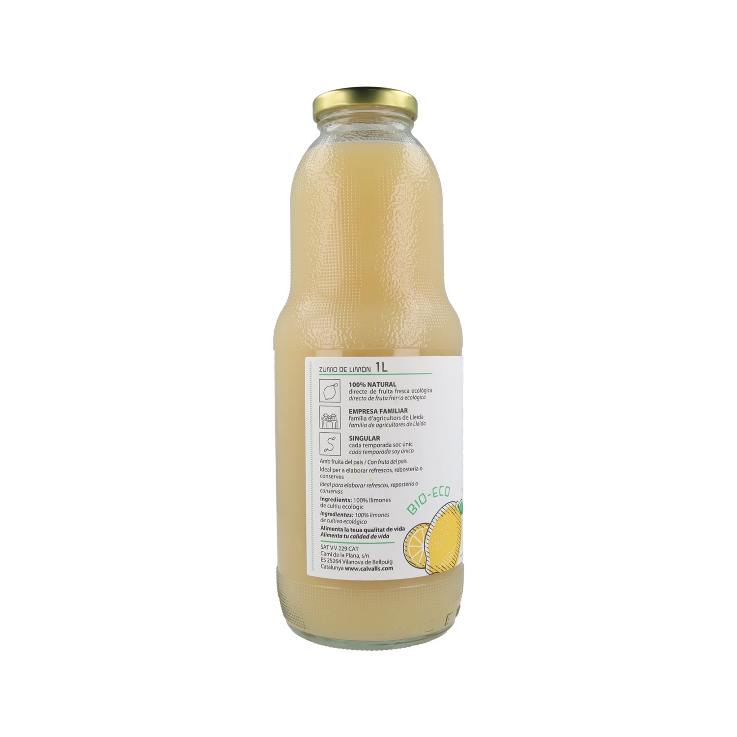 Cal Valls Zumo Limón Eco 1000ml