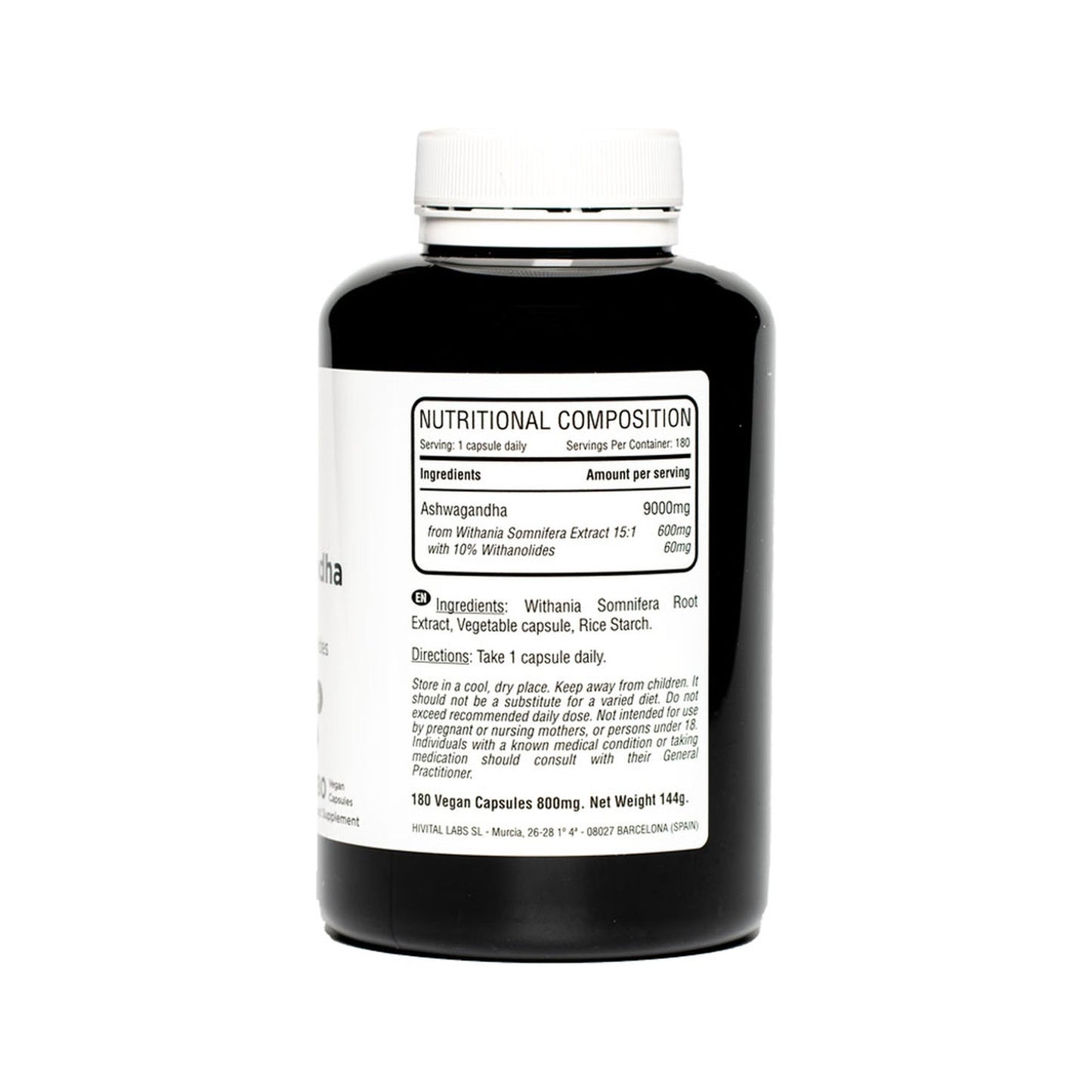 Hivital Ashwagandha 9000mg 180caps