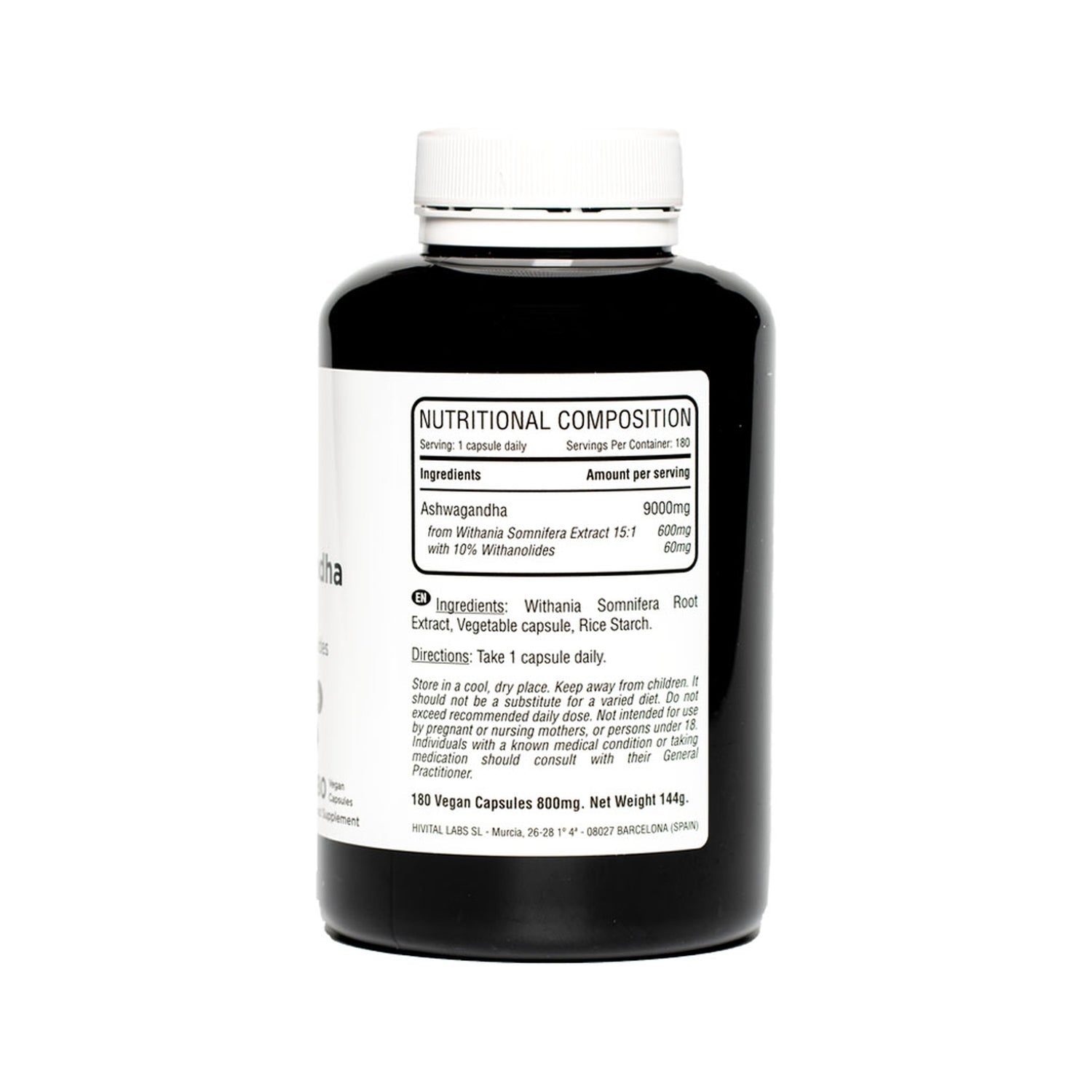 Hivital Ashwagandha 9000mg 180caps