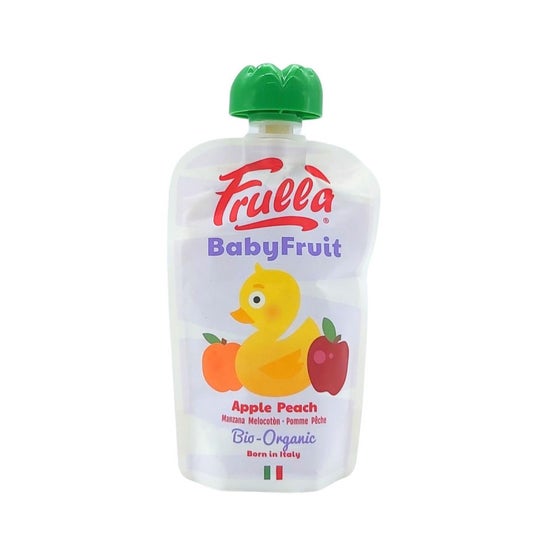 Frulla Babyfruit Manzana Melocotón Puré Bio 100g