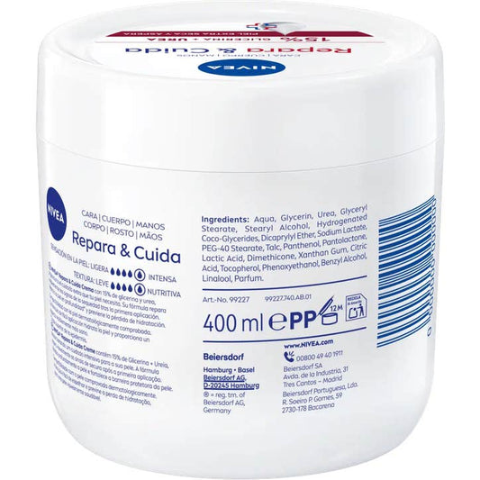 Nivea Repara & Cuida Creme Corporal Ureia Pele Extra Seca 400ml