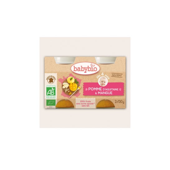 Babybio Mango Mango BIO en 4 meses 2x130g