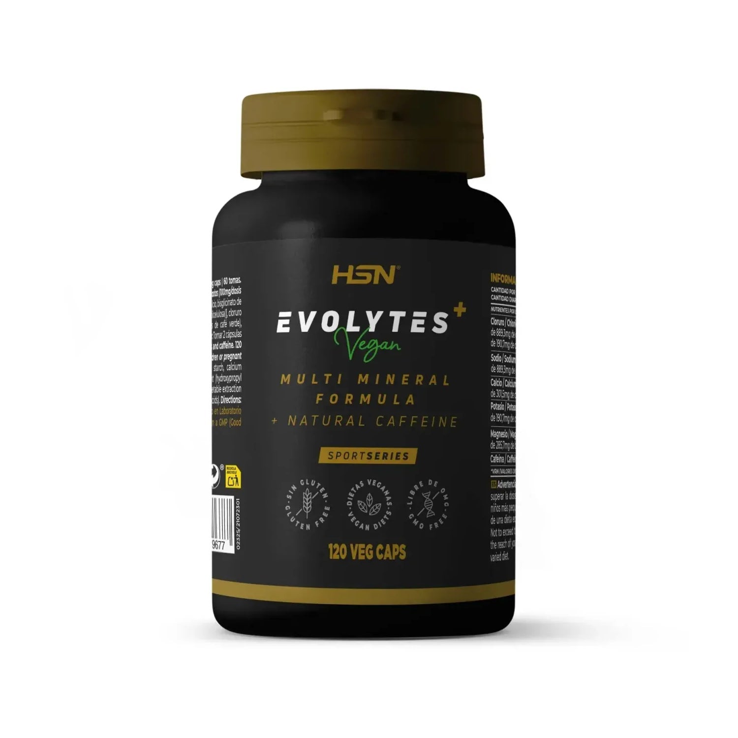 HSN Evolytes Plus+ Sales de Electrolitos + Cafeína 120vcaps