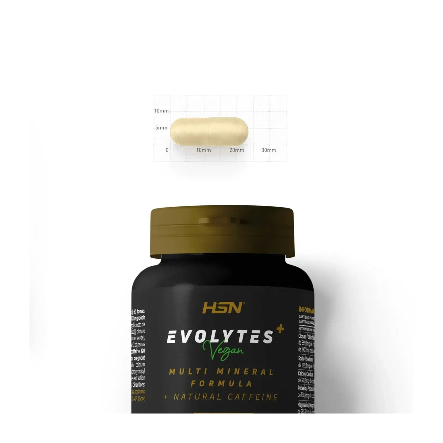 HSN Evolytes Plus+ Sales de Electrolitos + Cafeína 120vcaps