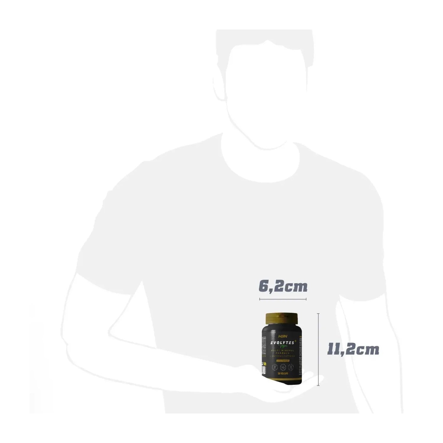 HSN Evolytes Plus+ Sales de Electrolitos + Cafeína 120vcaps