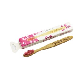 Nordics Cepillo de Dientes Bambú Niños Rosa 1ud