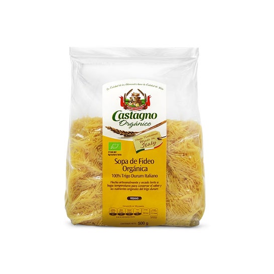 Castagno Fideo Sémola Trigo Duro Bio 500 g