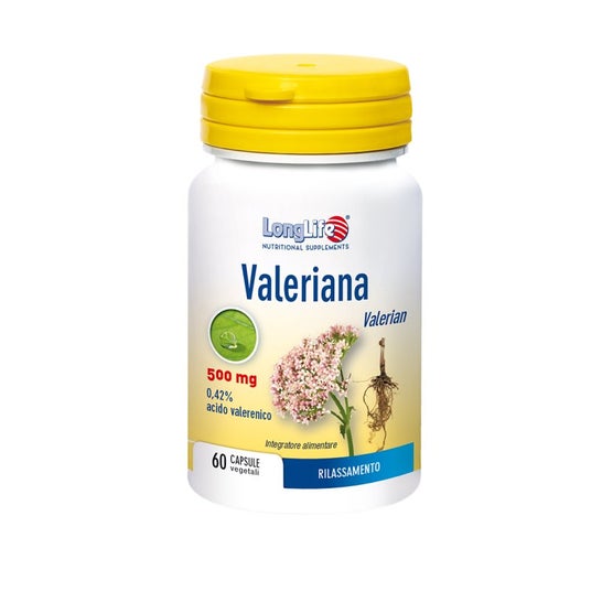 Longlife Valeriana 500 mg 60 caps