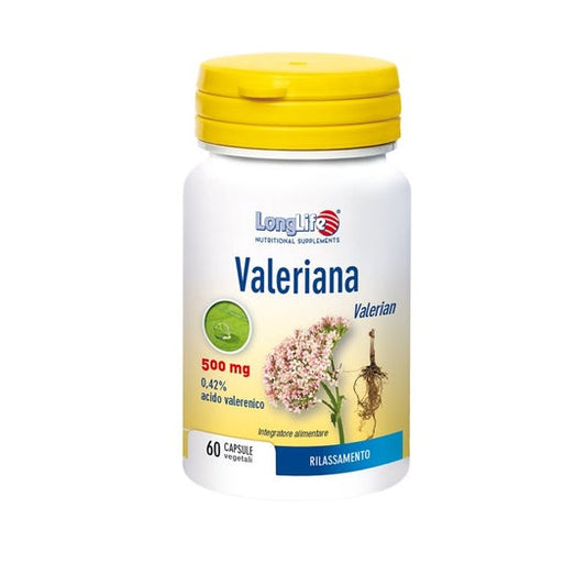 Longlife Valeriana 500 mg 60 caps