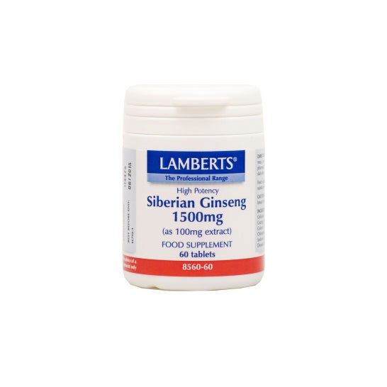 Lamberts Ginseng Siberiano 1500 mg 60 Comp