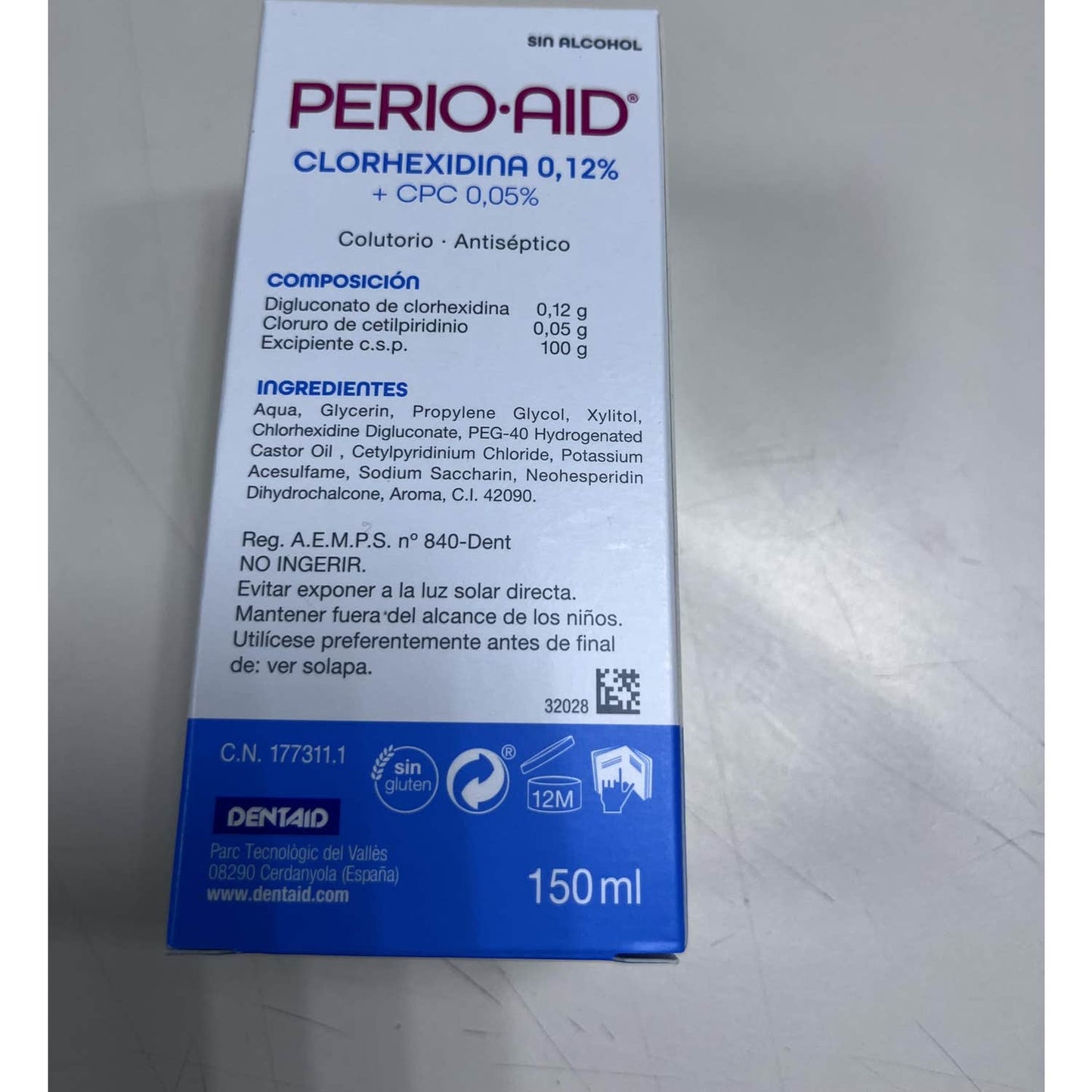 Perio·Aid Clorhexidina 0,12% + CPC 0,05% Coadyuvante del Tratamiento 150ml