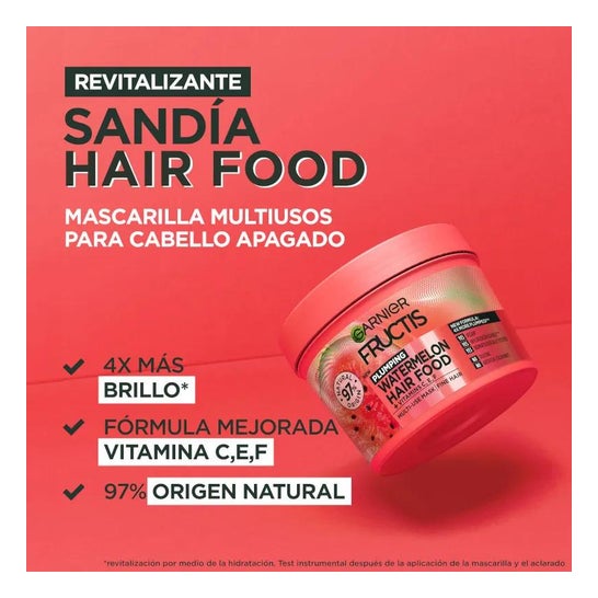 Garnier Fructis Hair Food Sandía Mascarilla Revitalizante 350ml
