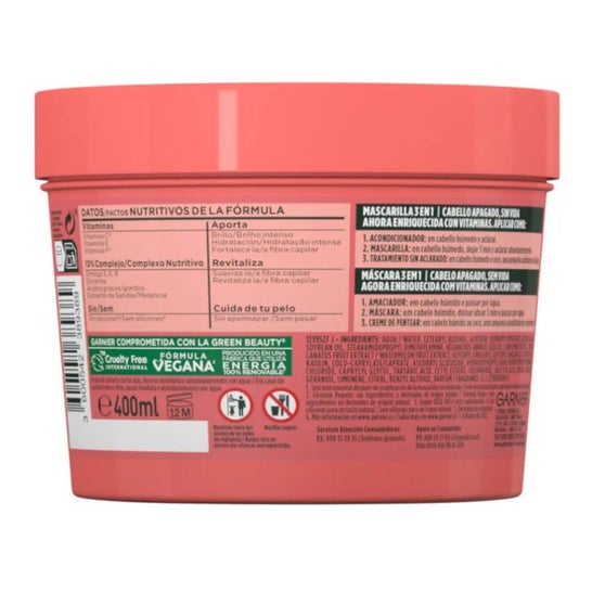 Garnier Fructis Hair Food Sandía Mascarilla Revitalizante 350ml