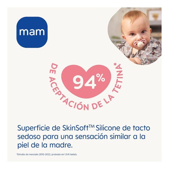 MAM Chupete Perfect Night +6 Meses Rosa 1 ud