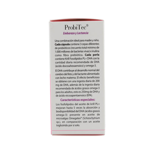 100% Natural Probitec Embarazo Y Lactancia 30 cápsulas