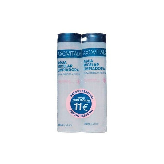 Axovital agua micelar limpiadora 200ml+200ml