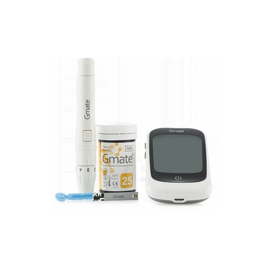 Gmate Glucometro Origin & Go + Juego de Glucosa Tiras Set