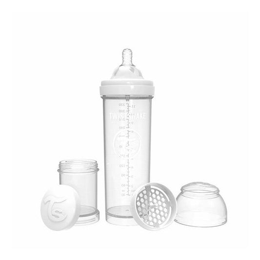 Twistshake Biberon Anticolico 330ml Blanco