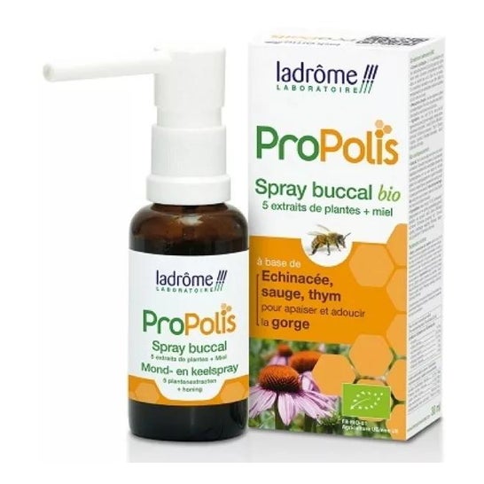 Ladrome Spray Ecológico Garganta Propolis 30 Ml