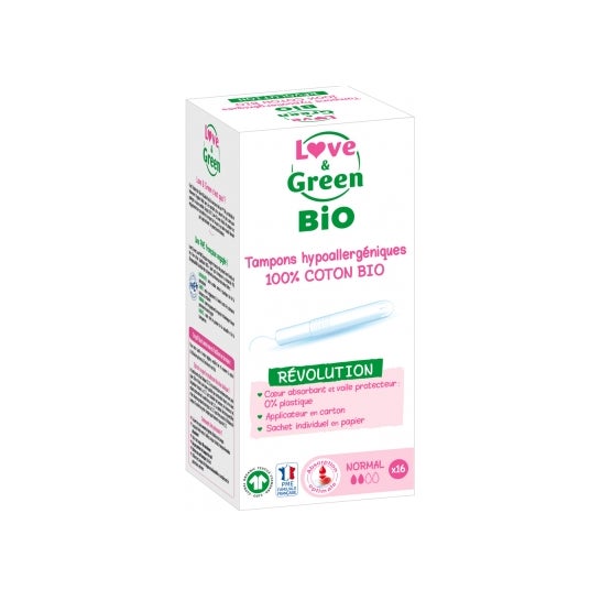 Love & Green Bio Tampones Hipoalergénicos 16uts