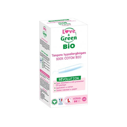 Love & Green Bio Tampones Hipoalergénicos 16uts