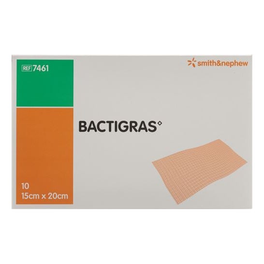 Pharmaidea Bactigras Gasa Empapada 15x20 cm 10 uds