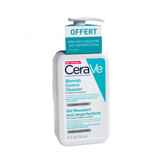 CeraVe® Gel Moussant Anti-Imperfections 236 ml + Soin Concentré 3 ml