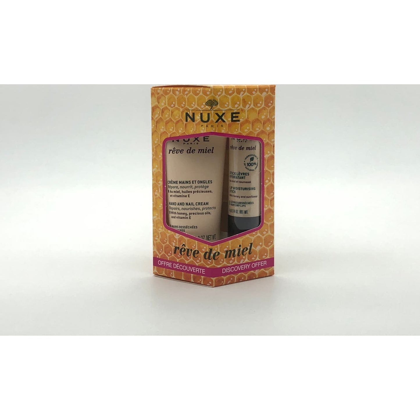 Nuxe Rêve de Miel Crema de Manos y Uñas 30ml + Stick de Labios Hidratante 4g