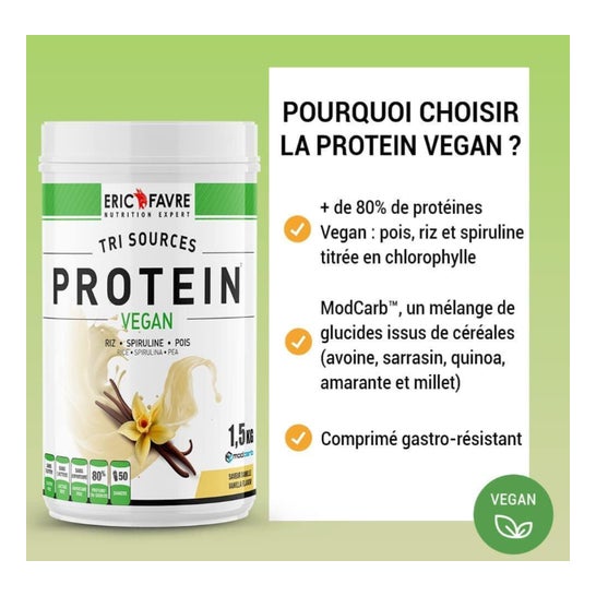 Eric Favre Proteinas Vegan Chocolate Avellanas 1.500g