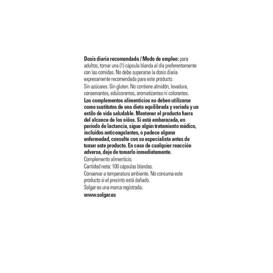 Solgar Aceite de Hígado de Bacalao 100 Perlas