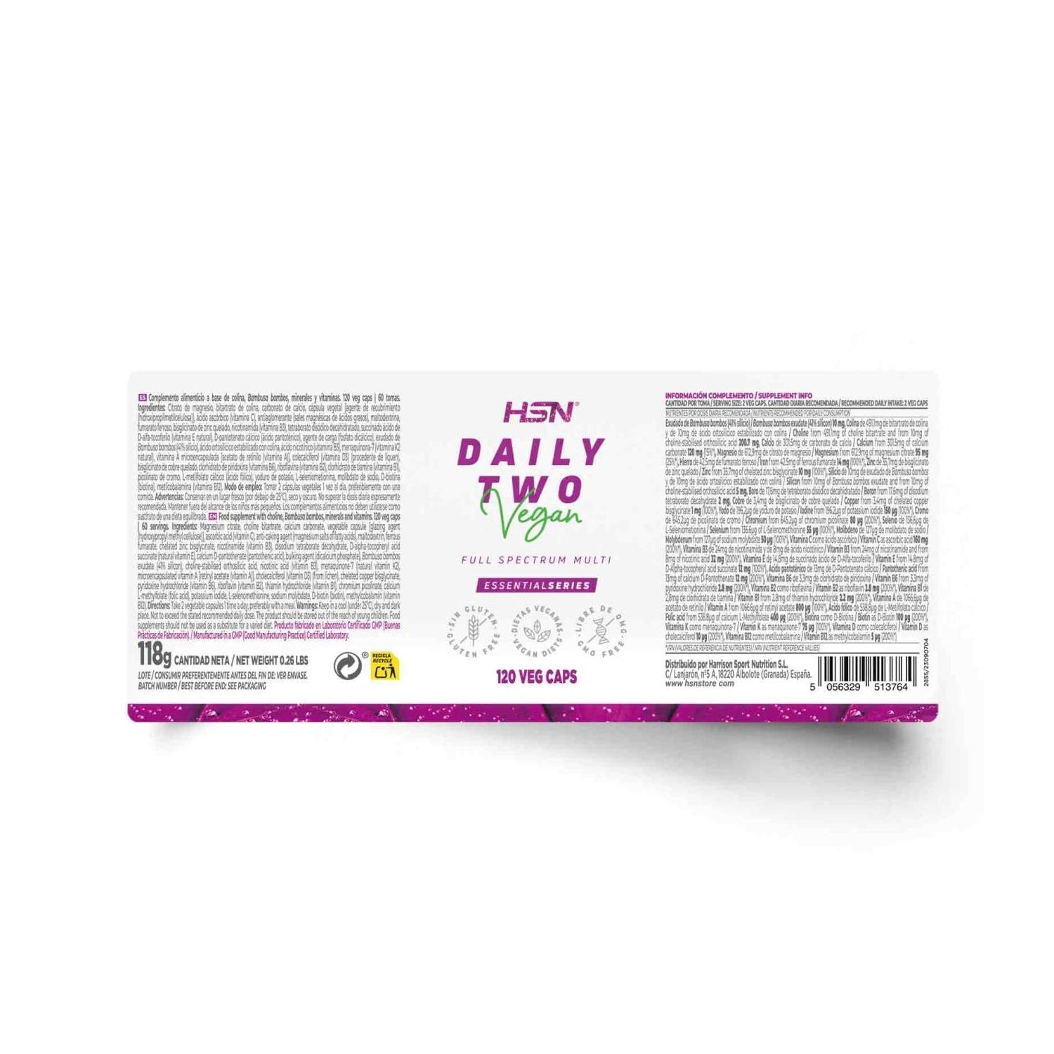 HSN Daily Two Multivitamínico 120vcaps