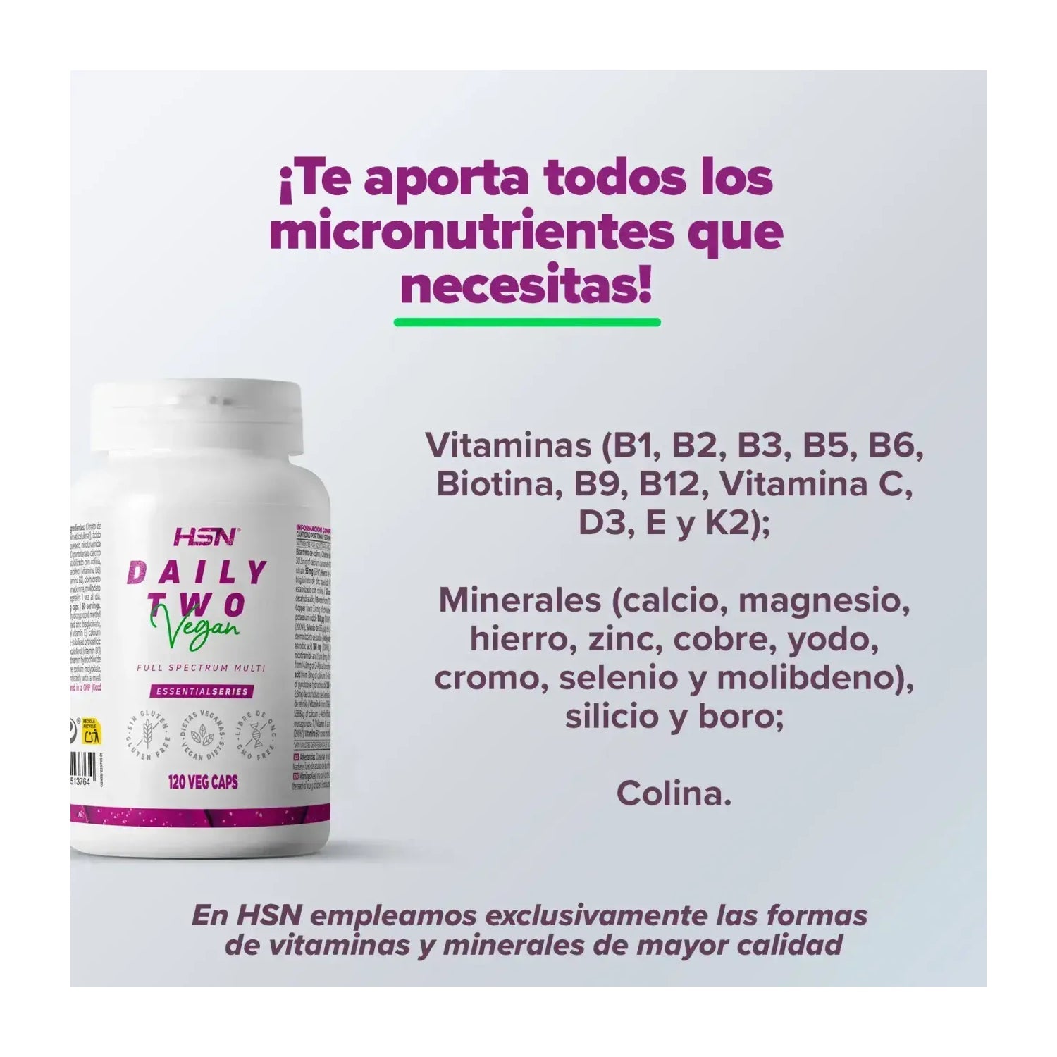 HSN Daily Two Multivitamínico 120vcaps
