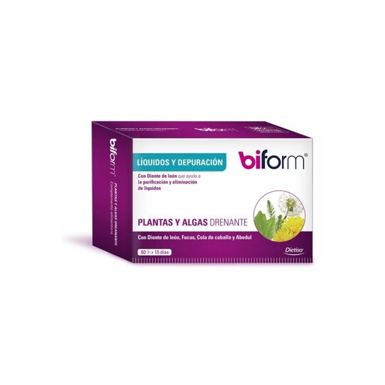 Biform Plantas y Algas Drenante 60 caps