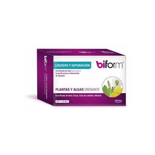 Biform Plantas y Algas Drenante 60 caps
