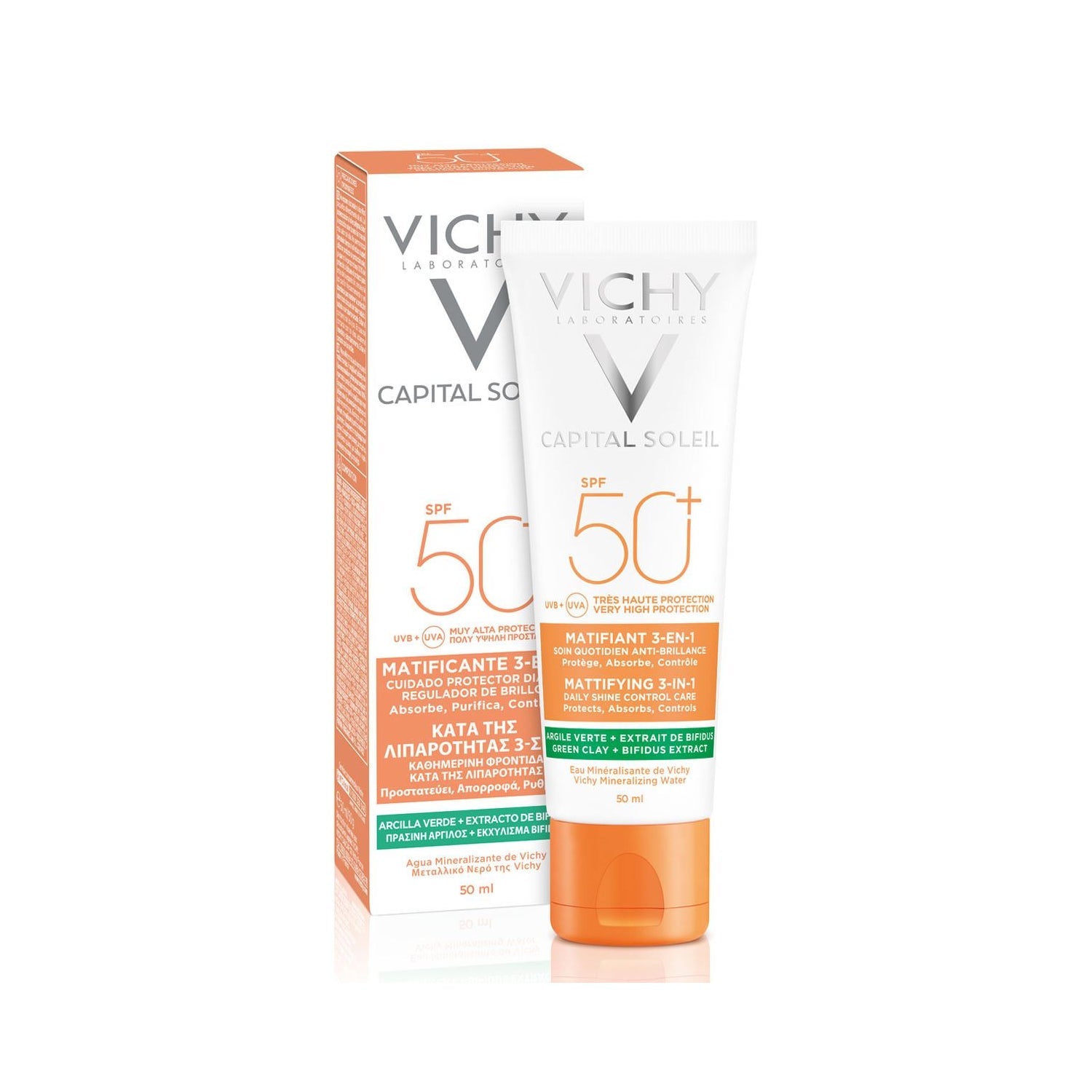 Vichy Capital Soleil Matifiant 3-en-1 Spf50+ 50ml
