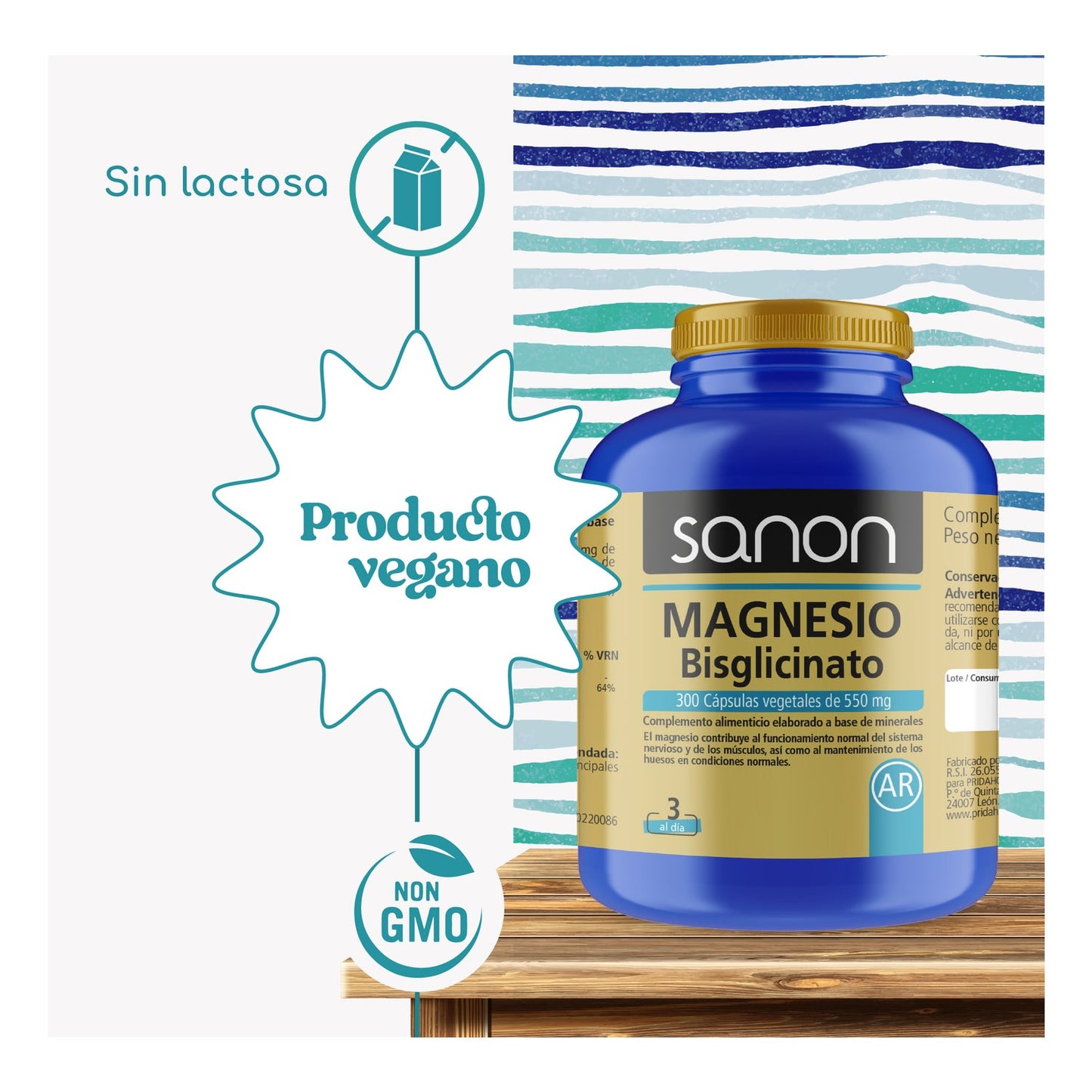 Sanon Bisglicinato de Magnesio 300vcaps