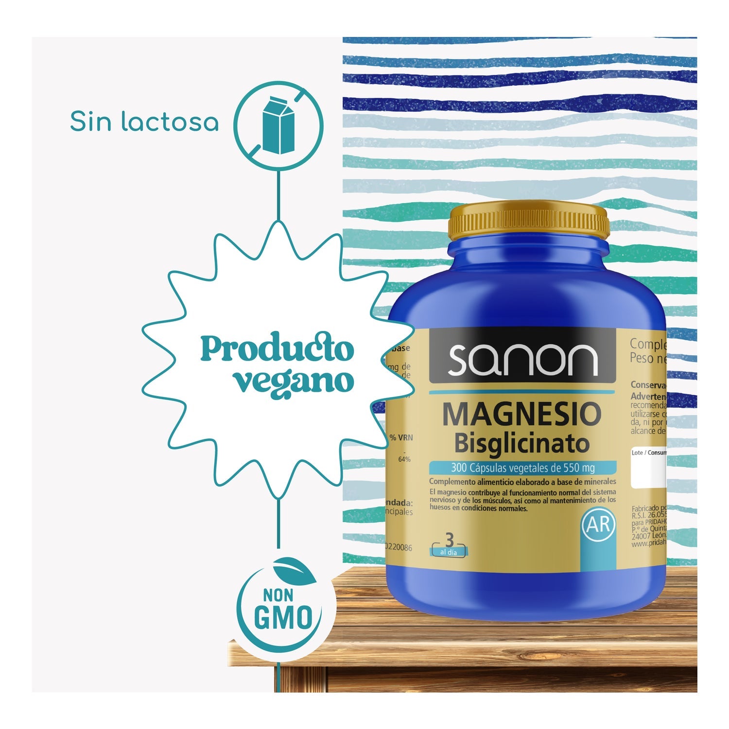 Sanon Bisglicinato de Magnesio 300vcaps