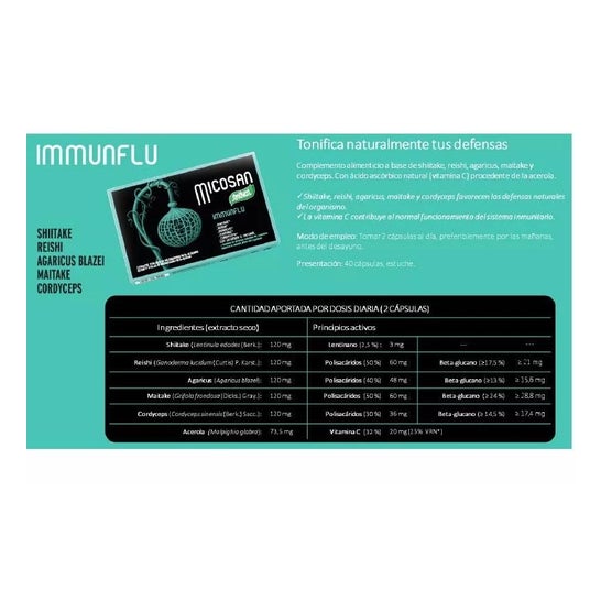 Santiveri Micosan Immunflu 40 caps