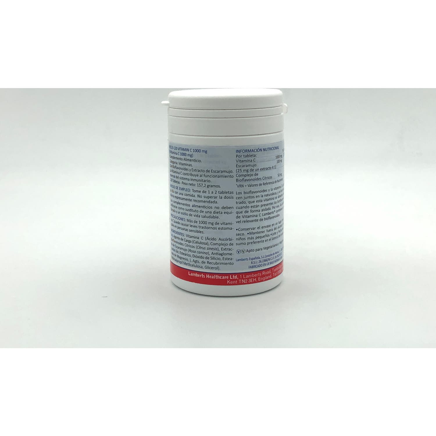 Lamberts Vitamina C 1000mg con Bioflavonoides 120comp