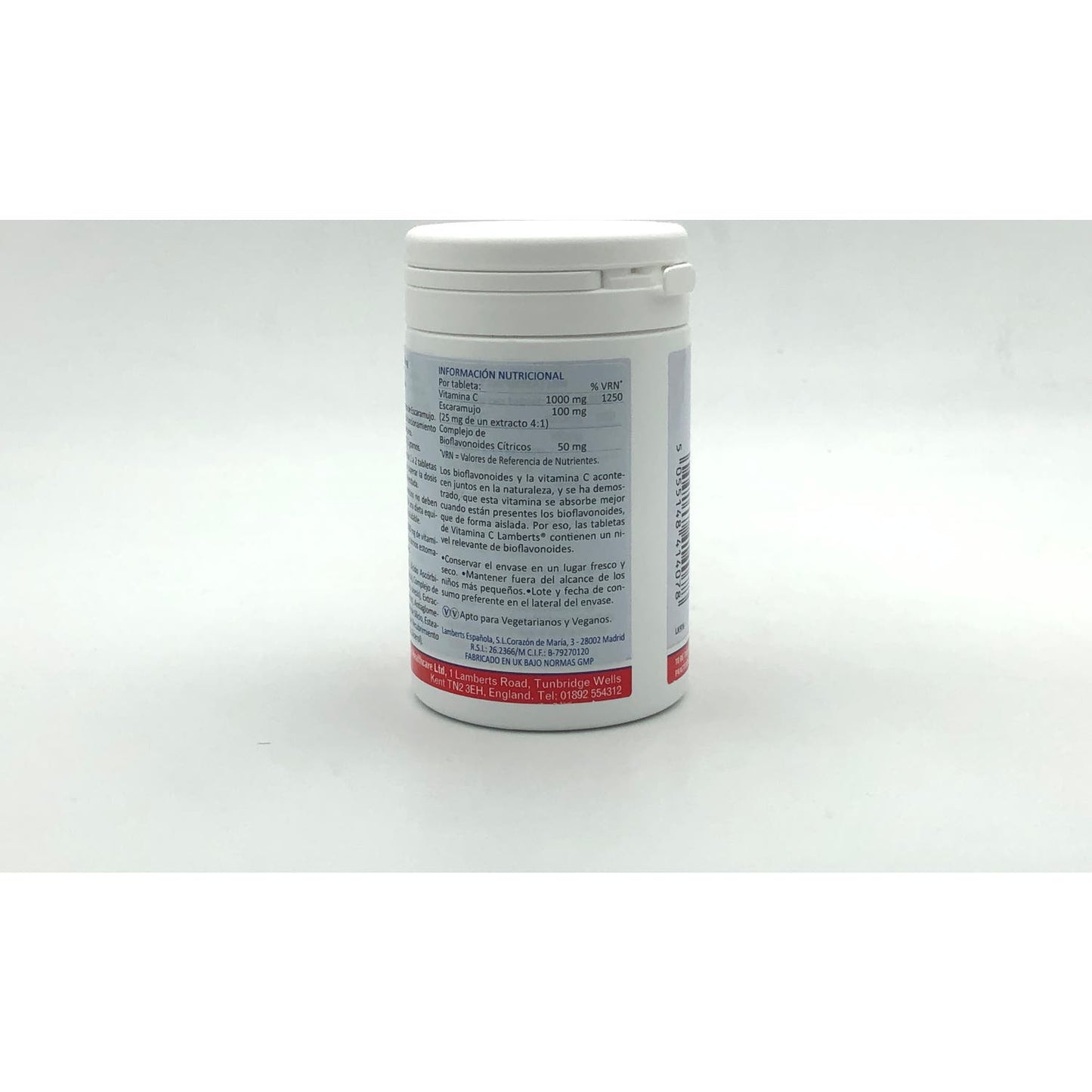 Lamberts Vitamina C 1000mg con Bioflavonoides 120comp