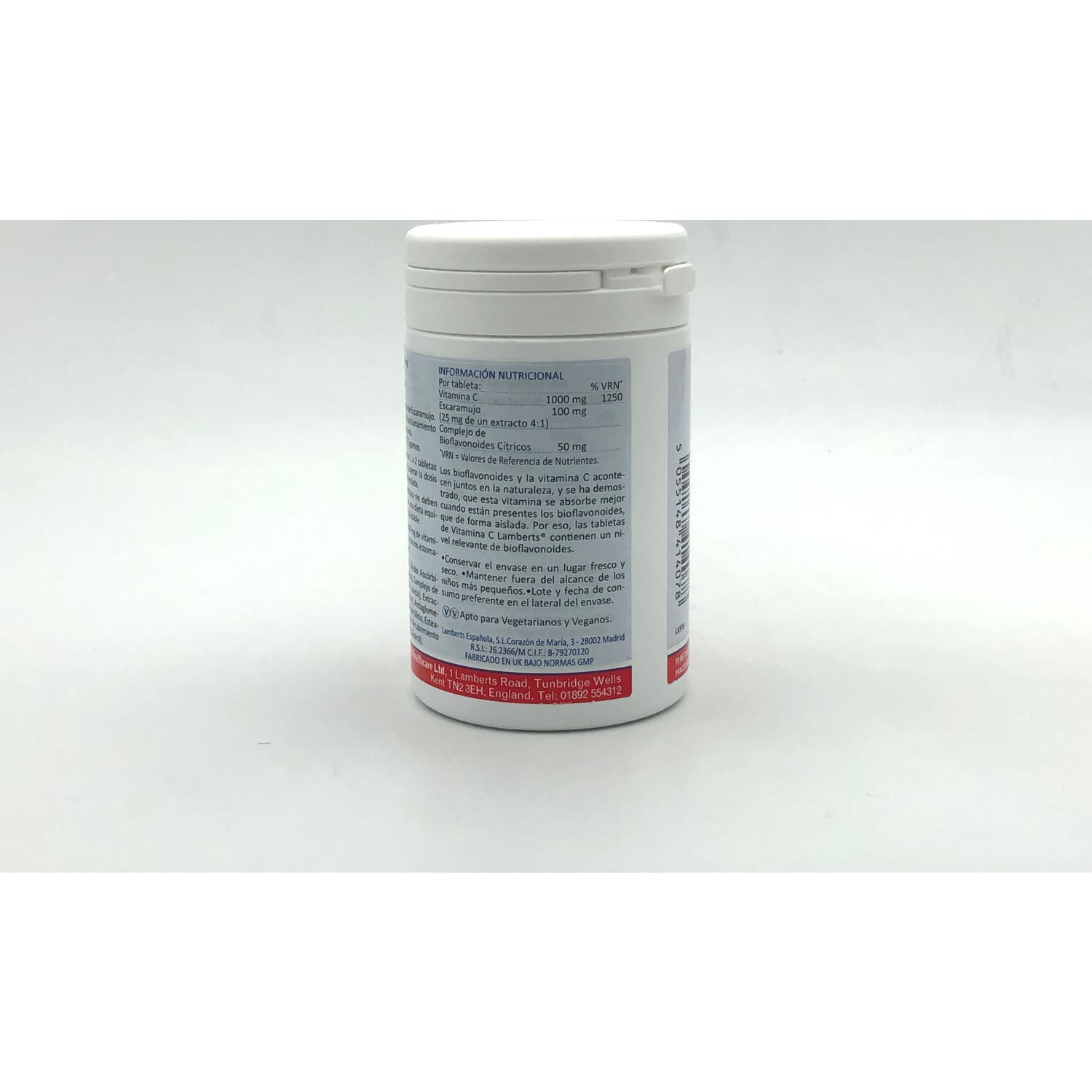 Lamberts Vitamina C 1000mg con Bioflavonoides 120comp