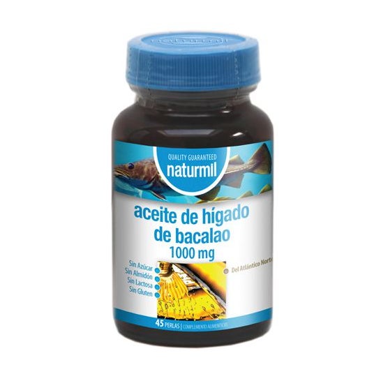 Naturmil Aceite de Hígado de Bacalao 1000 mg 45 Perlas