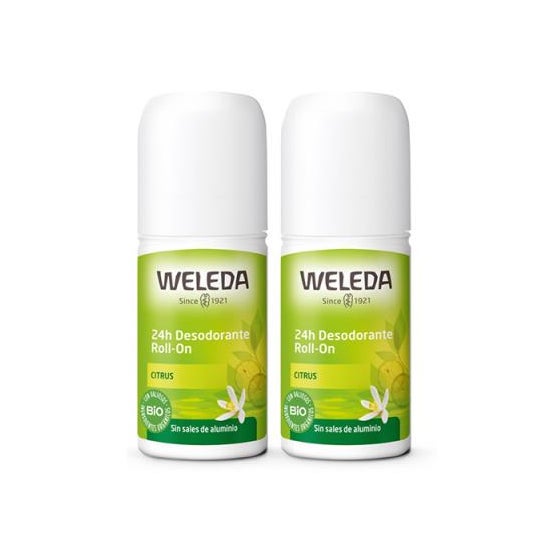 Weleda Desodorante Roll-On 24h de Citrus 2x50ml