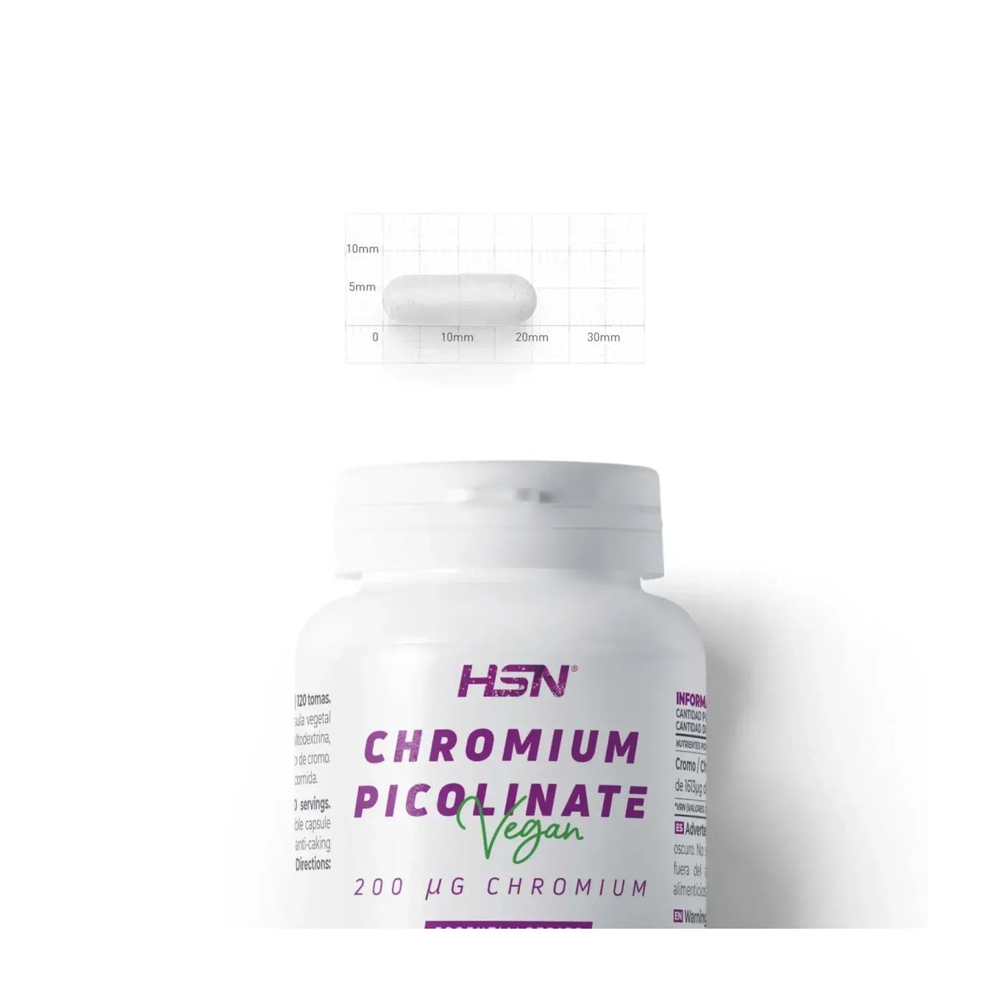 HSN Picolinato de Cromo 200mcg 120vcaps