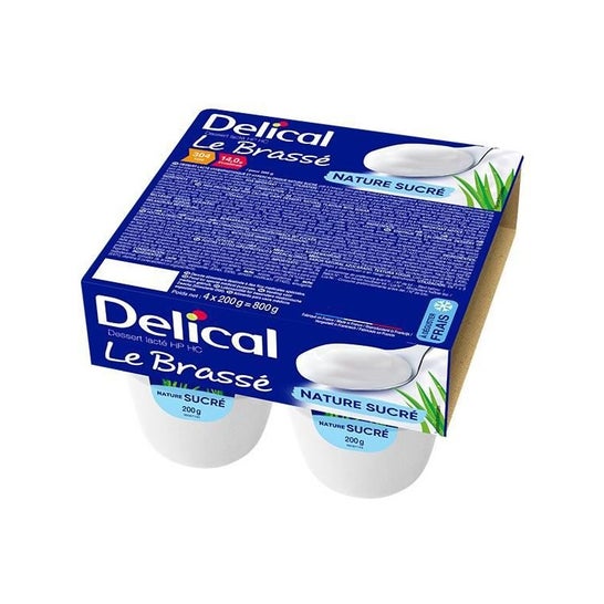 Delical Crema Dessert Natural Sin Lactosa 4 X200 g