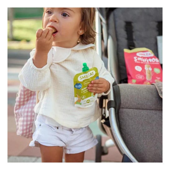 Smileat Pouch Ecológico de Aguacate y Arándanos 100g