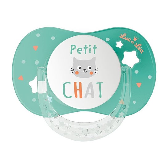 Luc et Lea Chupete Anatómico +18m Gatito 1ud